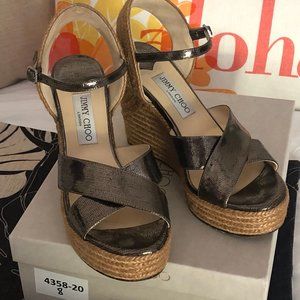 Jimmy Choo Dillena Wedge Platform Sandals